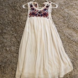 White shift dress graduation